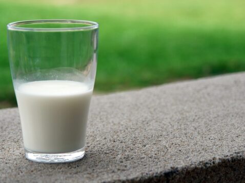 Clear Milk Glass